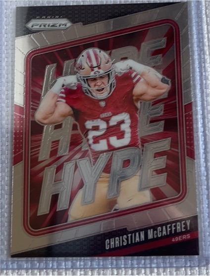 2024 Panini Prizm #5 Christian McCaffrey Hype — front