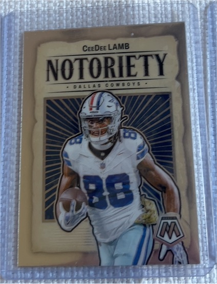 2024 Panini Mosaic Notoriety #3 CeeDee Lamb Dallas Cowboys — front
