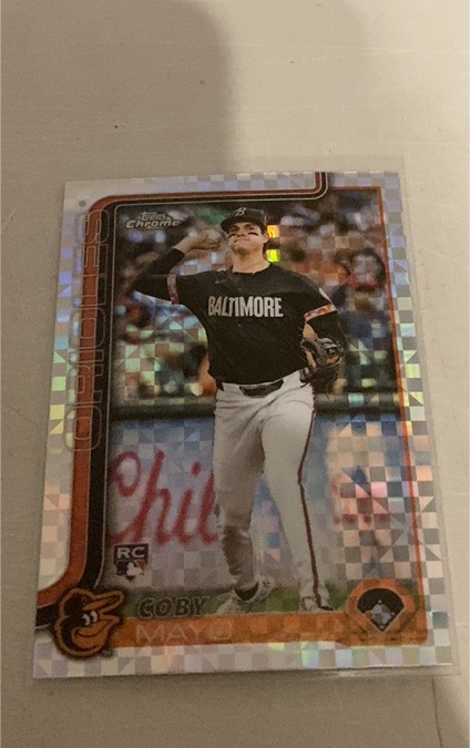 2025 Topps Chrome #120 Coby Mayo — front