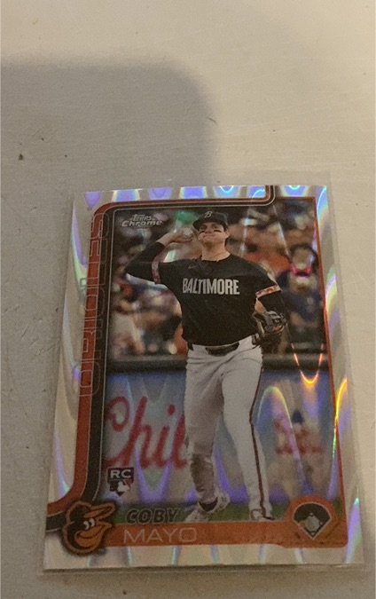 2025 Topps Chrome #120 Coby Mayo — front