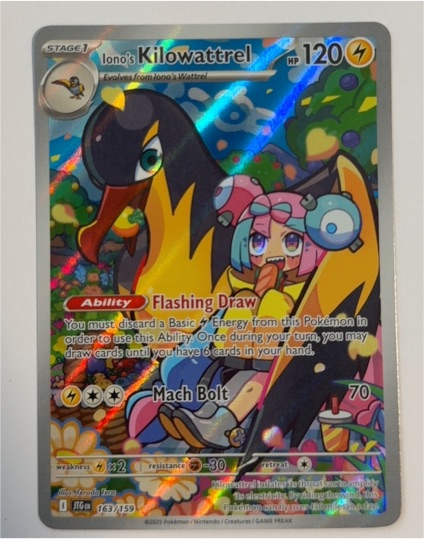 2023 Pokemon SV09 Journey Together #163 Iono's Kilowattrel — front
