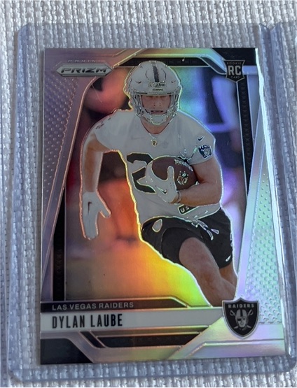 2024 Panini Prizm #330 Dylan Laube Silver Prizm — front