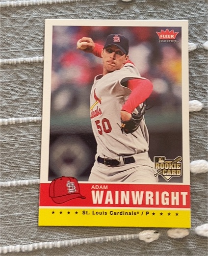 2006 Fleer Tradition #48 Adam Wainwright — front