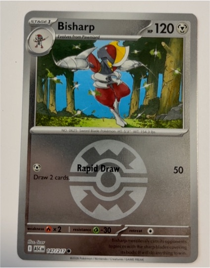 2020 Pokemon Ascended Heroes #147 Bisharp — front