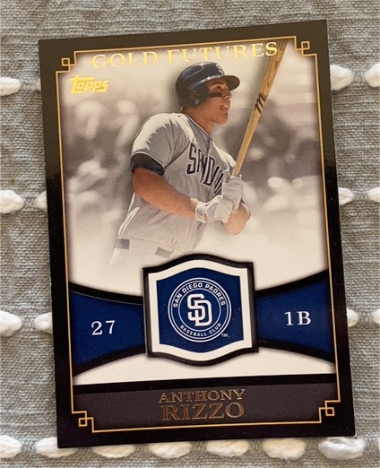 2012 Topps Gold Futures #GF-13 Anthony Rizzo — front