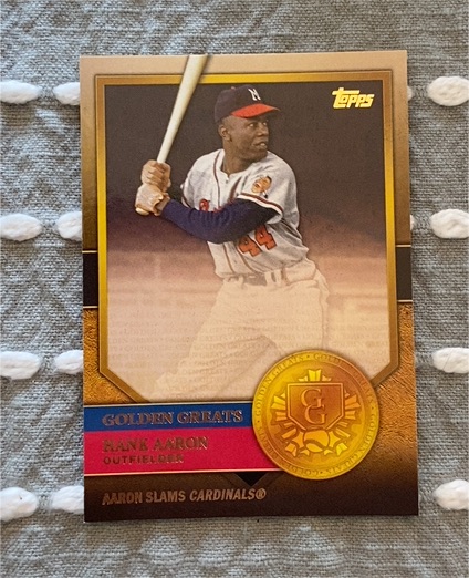2012 Topps Golden Greats #GG-51 Hank Aaron — front