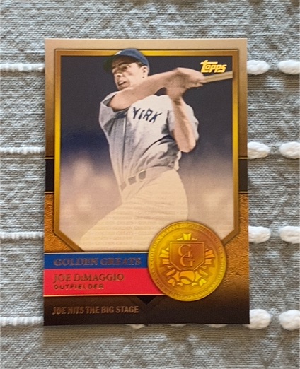 2012 Topps Golden Greats #GG-21 Joe DiMaggio — front