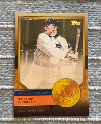 2012 Topps Golden Greats #GG-17 Ty Cobb — front
