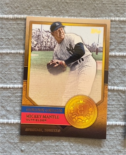 2012 Topps Golden Greats #GG-34 Mickey Mantle — front