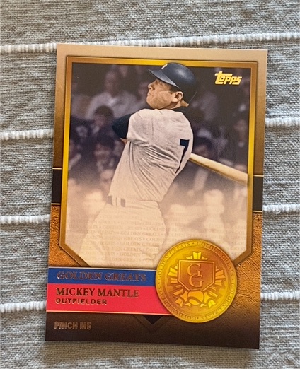 2012 Topps Golden Greats #GG-35 Mickey Mantle — front