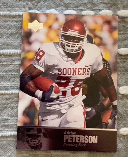 2011 Upper Deck College Football Legends #77 Adrian Peterson — front