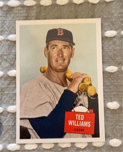 2023 Topps Archives 1957 Topps Hit Stars #57HS-4 Ted Williams — front
