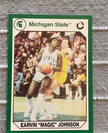 1990 Collegiate Collection #186 Earvin "Magic" Johnson — front