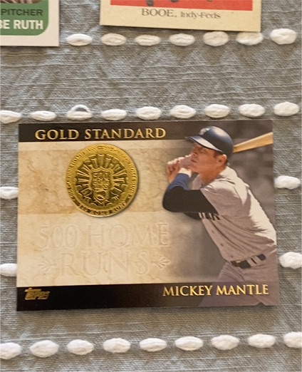 2012 Topps Gold Standard #GS-24 Mickey Mantle — front