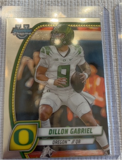 2024 Bowman University Chrome #3 Dillon Gabriel — front