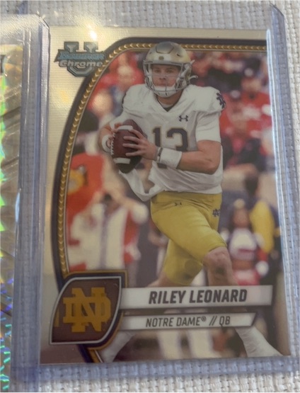 2024 Bowman Chrome University #154 Riley Leonard — front