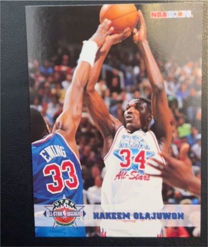 1993 NBA Hoops #277 Hakeem Olajuwon — front
