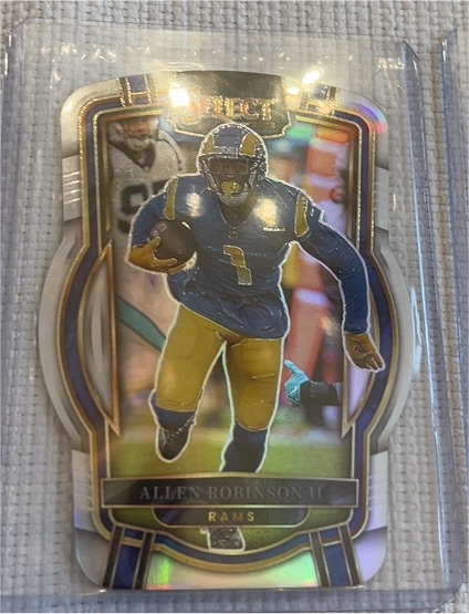 2022 Panini Select #244 Allen Robinson II Silver Prizm Die Cut Los Angeles Rams — front