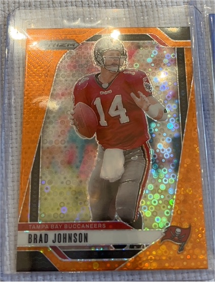 2024 Panini Prizm #274 Brad Johnson Orange Disco — front