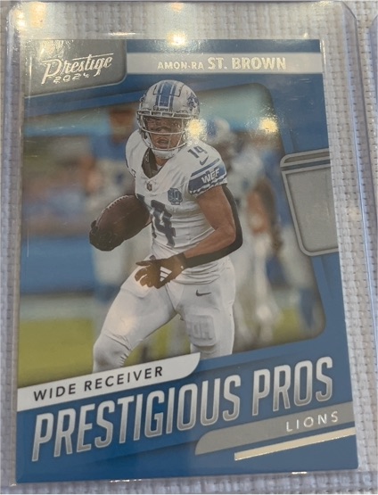 2024 Panini Prestige Prestigious Pros #PP-ASB Amon-Ra St. Brown — front