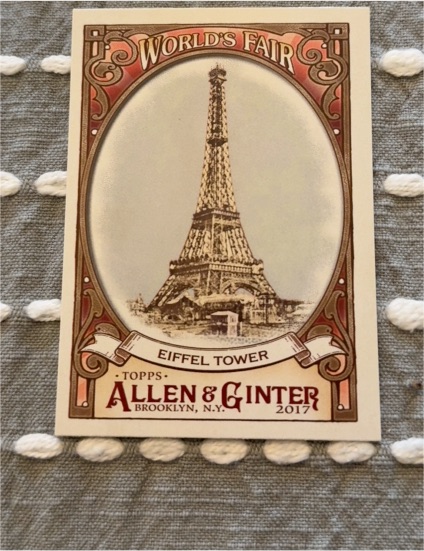 2017 Topps Allen & Ginter World's Fair #WF-6 Eiffel Tower — front