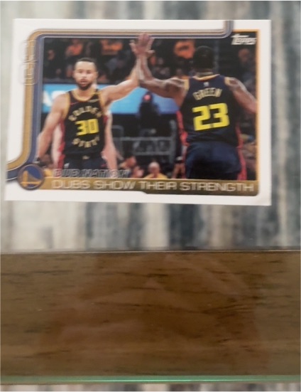 2025-26 Topps #291 Dubs Show Their Strength Stephen Curry Draymond Green — front