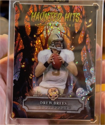 2024 Wild Card Haunted Hits Monster Hunt #4/4 Drew Brees — front