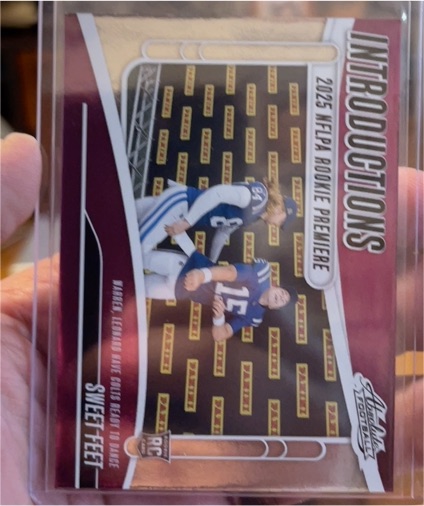 2025 Panini Absolute #I-TWN Sweet Feet Introductions Tyler Warren & Riley Leonard — front