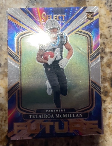 2025 Panini Select #1 Tetairoa McMillan Future Rookie — front