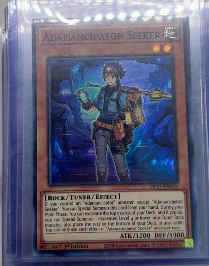2020 Yu-Gi-Oh! MP21-EN224 Adamancipator Seeker — front
