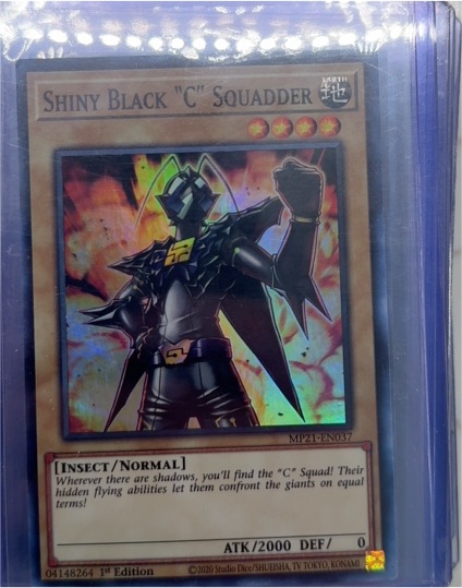 2020 Yu-Gi-Oh! MP21-EN037 Shiny Black "C" Squadder — front