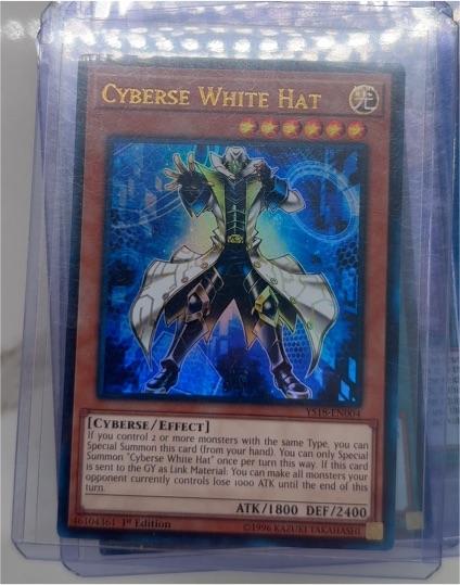 Yu-Gi-Oh! Cyberse White Hat YS18-EN004 — front