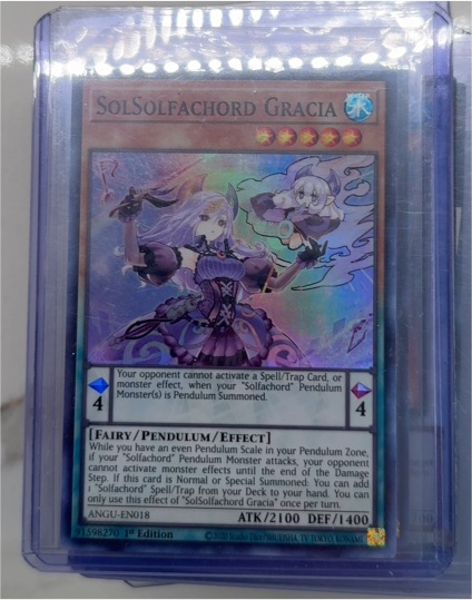 2020 Yu-Gi-Oh! ANGU-EN018 SolSolfachord Gracia — front