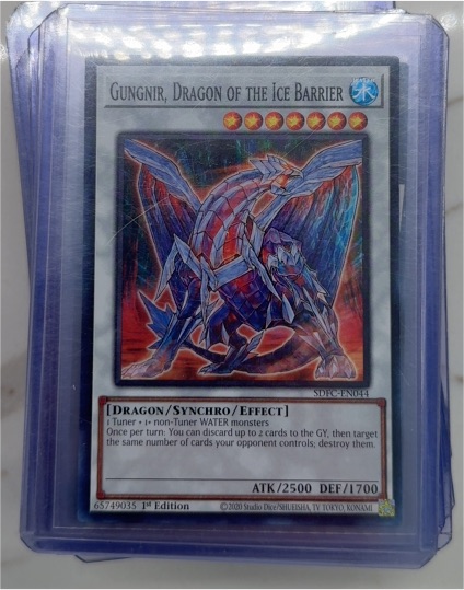 Yu-Gi-Oh! SDFC-EN044 Gungnir, Dragon of the Ice Barrier — front
