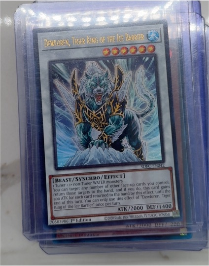 2020 Yu-Gi-Oh! SDFC-EN042 Dewloren, Tiger King of the Ice Barrier — front