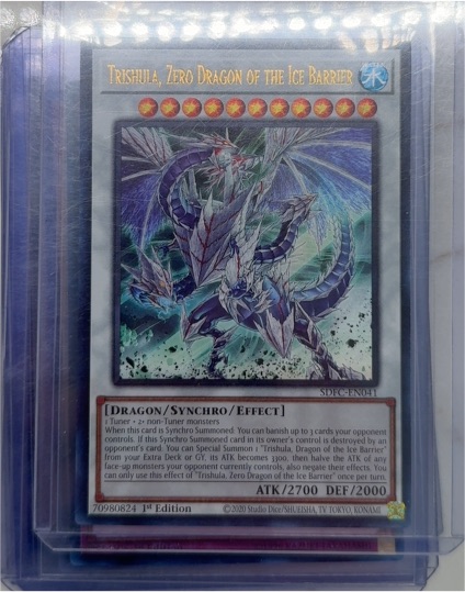 2020 Yu-Gi-Oh! SDFC-EN041 Trishula, Zero Dragon of the Ice Barrier — front
