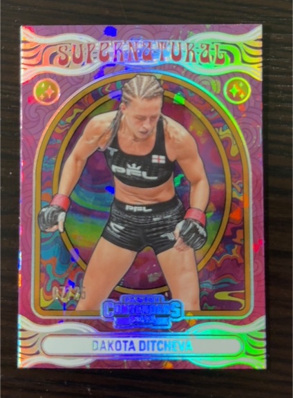 2025 Panini Contenders PFL #11 Dakota Ditcheva Supernatural Red Insert — front
