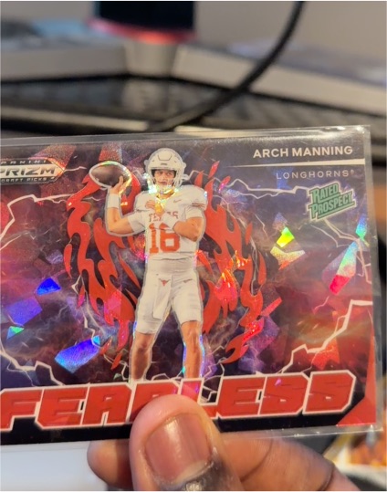 2025 Panini Prizm Draft Picks Fearless #F-AMG Arch Manning — front