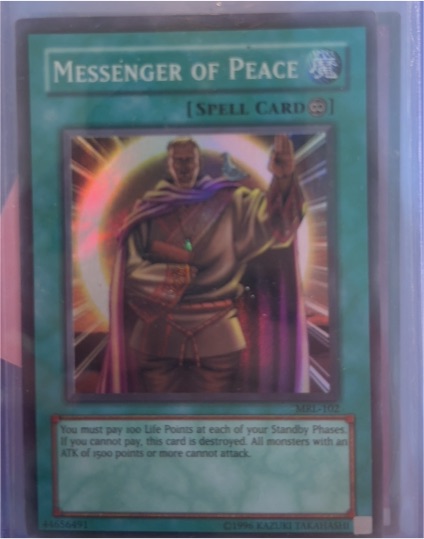 2002 Yu-Gi-Oh! MRL-102 Messenger of Peace — front