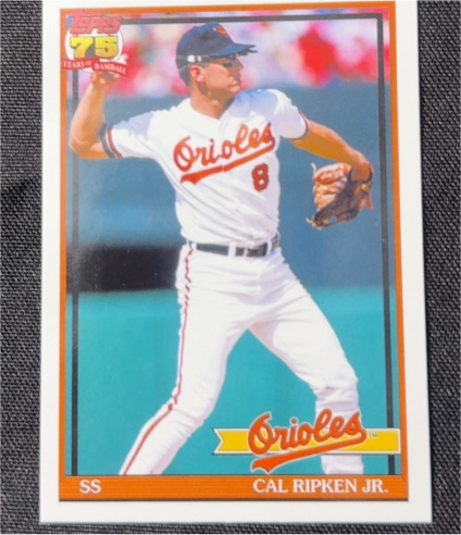 1991 Topps #T91-87 Cal Ripken Jr. — front