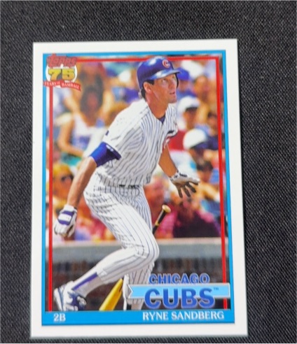 2026 Topps Series 1 1991 Topps Throwback #T91-25 Ryne Sandberg — front