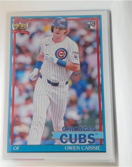 2026 Topps 1991 #T91-10 Owen Caissie — front