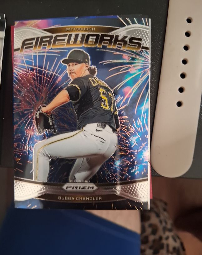 2025 Panini Prizm Fireworks #20 Bubba Chandler — front