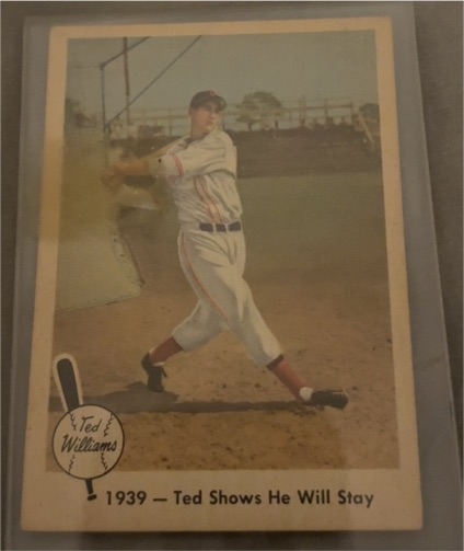 1959 Fleer #13 Ted Williams Shows He Will Stay — front
