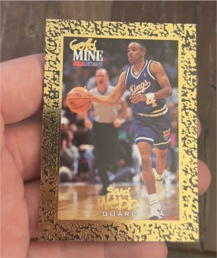 1994-95 Skybox NBA Hoops #446 Spud Webb Gold Mine Sacramento Kings — front
