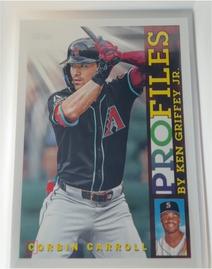 2026 Topps Series 1 #TP-6 Corbin Carroll Profiles by Ken Griffey Jr. — front
