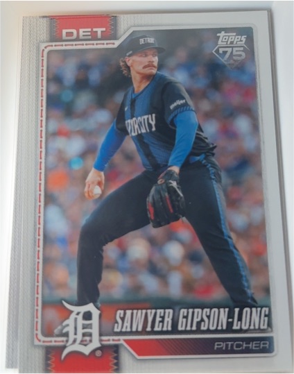 2026 Topps Series 1 #108 Sawyer Gipson-Long Detroit Tigers — front