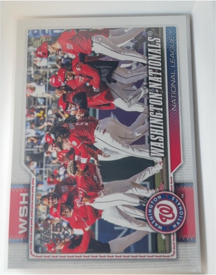 2026 Topps Series 1 #266 Washington Nationals Team Card — front
