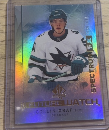 2024-25 SP Authentic Spectrum FX Future Watch #S-45 Collin Graf — front