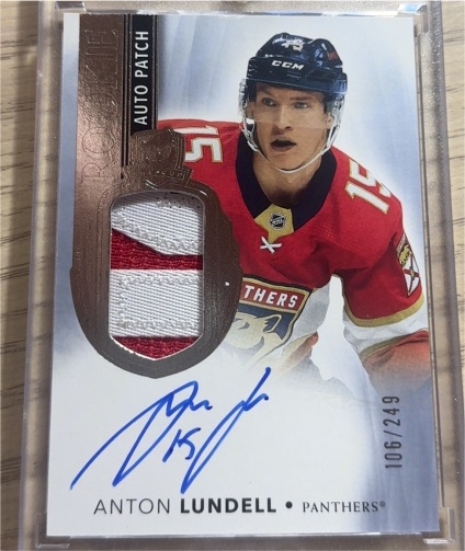 2021-22 Upper Deck The Cup #187 Anton Lundell — front